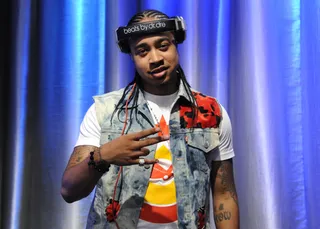 Peace - DJ Young Chow at 106 &amp; Park, May 8, 2012.&nbsp; (Photo: John Ricard / BET)