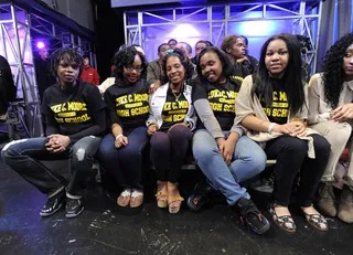 Welcome - Students from Luke C. Moore High School in Washington, D.C., at 106 &amp; Park, May 4, 2012. (Photo: John Ricard / BET)
