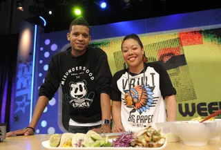 Try This - Chef Roble's and Kiku at 106 &amp; Park, May 4, 2012. (Photo: John Ricard / BET)