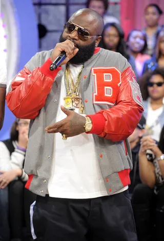 Rick Ross (@RickyRozay) - TWEET: "Meek Bday."&nbsp;The bawse tweets a photo of the crowd at one of Meek Mill's birthday celebrations.&nbsp;(Photo: John Ricard/BET)