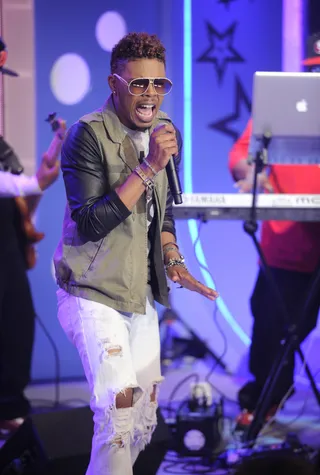 Sing Loud - Eric Mayo at 106 &amp; Park, May 2, 2012.&nbsp;(Photo: John Ricard/BET)