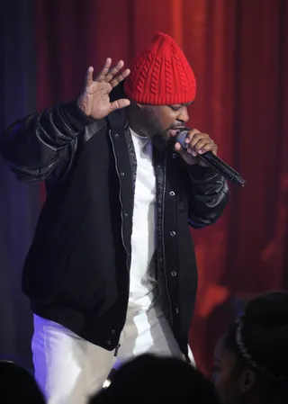 I'm Winning - Jus K at 106 &amp; Park, May 2, 2012. (Photo: John Ricard / BET)