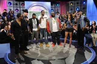 MMG Takeover - Omarion is the newest member of MMG at 106 &amp; Park, May 2, 2012. (Photo: John Ricard/BET)