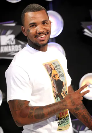 Game on his infamous fight with 40 Glocc:&nbsp; - "You can do whatever you want to me: rap about me; you can shoot me; kill me; stab me; it doesn't matter. You talk about my kids, that's when it gets really real.”  (Photo: Jason Merritt/Getty Images)