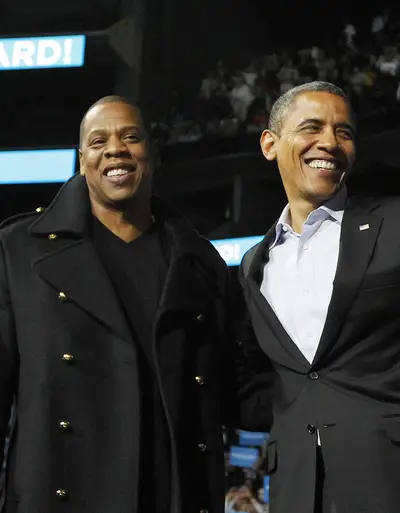 Jay-Z - For men, there's no breaking through the bond of the bromance, the long-lasting friendship that can stand the test of time. For President Obama, there are a number of famous friends who have been by his side through thick and thin. — Britt Middleton  One of hip hop's most prolific talents and the leader of the free world: it's a match made in bromance heaven. Jay-Z held a number of fundraisers for Obama during his re-election campaign (plus, wife Beyoncé performed at Obama's second inauguration). This week, Hov told a New York radio station that he &quot;has spoken to him on the phone and had texts from Obama.&quot; However, it's unlikely that they correspond regularly given that only a select few White House staffers have access to Obama's private number. (Photo: REUTERS/Jason Reed)