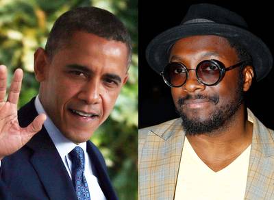 Defending Sesame Street - Will.i.am joined&nbsp;President Obama in Ohio a month before the election in 2011, defending the need for public media funding for educational programs like PBS's&nbsp;Sesame Street. Obama, of course, agreed.(Photos from left: Alex Wong/Getty Images, Brendon Thorne/Getty Images)