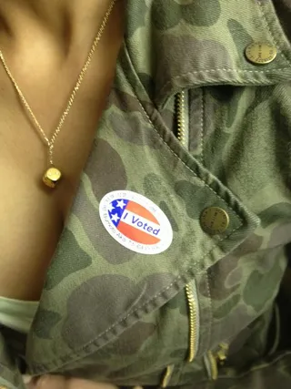 Paula Patton (@PaulaPattonXO) - Please go out and vote people you count Xo!!!!&nbsp;(Photograph: Courtesy Twitter)