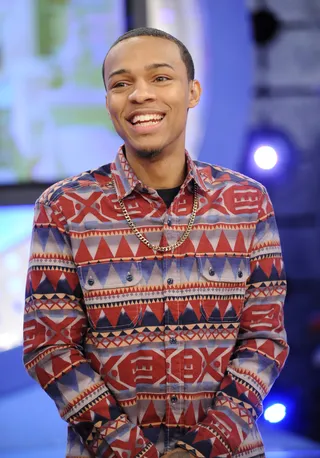 Bow - Bow Wow laughs at the latest Key and Peele skit at 106 &amp; Park, November 6, 2012. (Photo: John Ricard / BET).