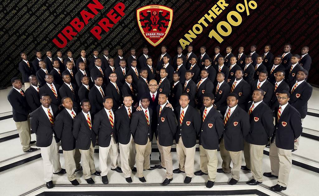 Perfect College Acceptance for Chicago's Urban Prep... Again&nbsp; - For the third year in a row, every senior at Urban Prep Academy, the only all-African-American, all-male charter school in Chicago, has been accepted into college. The young men have selected Morehouse College and the University of Michigan as their top college picks.(Photo: Courtesy urbanprep.org)