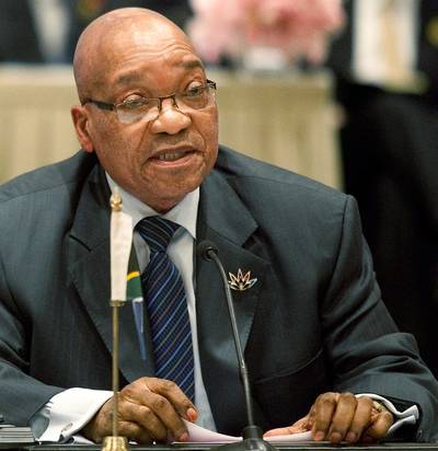 Zuma Saddened - Thirteen South African soldiers were killed and 27 others wounded in the fighting between rebels and government troops as Seleka battled for the capital. South African President Jacob Zuma sent the force to the Central African Republic to help Bozizé’s forces stave off the rebels.  (Photo: Graham Crouch/Bloomberg via Getty Images)