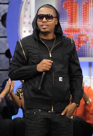 Nas\r&nbsp; - Don't think it's a fad just because Nas has referenced Jean-Michel Basquiat. He's one of the most expressive and thought-provoking rappers of all time, so it's no surprise that he's privy to Basquiat's art and influence.\r(photo: John Ricard / BET)