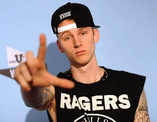 Machine Gun Kelly - Machine Gun Kelly’s lanky frame, over-the-top tats and “Wild Boy” appeal would be a whole lot better for Rita Ora than Rob Kardashian’s — wait, what exactly does he do again?&nbsp; (Photo: Micelotta/PictureGroup)
