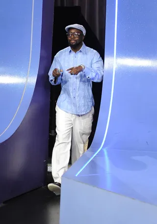 Walking Up - Wyclef Jean takes the stage at 106 &amp; Park, September 17, 2012. (Photo: John Ricard / BET)