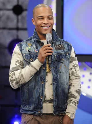 Trap Back Poppin - T.I. at 106 &amp; Park, September 17, 2012. (Photo: John Ricard / BET).