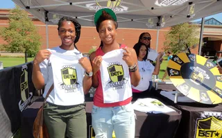 University of Maryland Eastern Shore - Winning prizes at the basketball trivia tent.(Photo: BET)