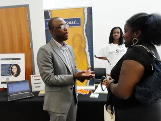 Norfolk State University - Learning about internships with an INROADS rep.(Photo: BET)