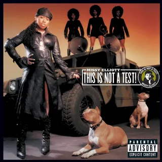2003: This Is Not a Test! - For the third year in a row, Missy had released an album. It just so happens that This Is Not a Test! featured "Pass That Dutch" and "I'm Really Hot."&nbsp;  (Photo: Elektra)
