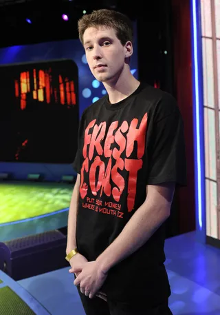 B-Boy Stance - Freestyle Friday Contestant Charron from Ottawa, Canada at 106 &amp; Park, September 14, 2012. (Photo: John Ricard / BET).