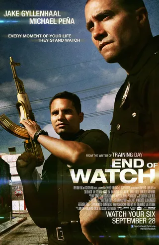 End of Watch's Jake Gyllenhaal and Michael Pena on 106 &amp; Park Tonight! - There have been a ton of great cop movies over the years and one to add to the list is the new flick, End of Watch. To hear from Jake Gyllenhaal about a role that he's never played before alongside of Michael Pena tune into 106 &amp; Park tonight at 6P/5C!  (Photo: Emmett Furla Films)