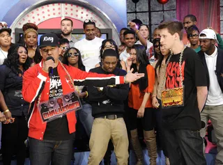 Begin! - Freestyle Friday battle: Capili vs Charon at 106 &amp; Park, September 14, 2012. (Photo: John Ricard / BET).