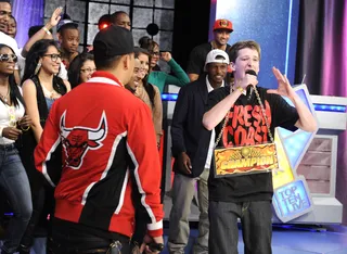 Message - Freestyle Friday battle: Charron vs Capili at 106 &amp; Park, September 14, 2012. (Photo: John Ricard / BET).