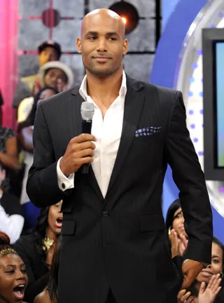 Boris Kodjoe - November 11, 2013 - Boris definitely was NOT on his model behavior when he and the other husbands visited 106.Watch a clip now!(photo: John Ricard / BET).