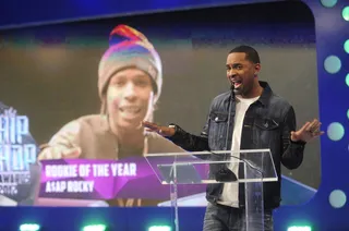 I See - Mike Epps announces nominees for Rookie of the Year at the BET Hip Hop Awards Nominations announcements at 106 &amp; Park, September 12, 2012. (Photo: John Ricard / BET)