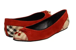 Smart Shoe - Who wouldn’t want to slip on Burberry’s tassel-toe flats decorated in red suede and the brand’s signature check print? We’re in!&nbsp;   (Photo: Burberry)&nbsp;