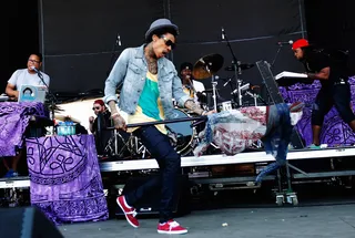 Taylor Gang - Despite being relatively quiet this Summer, Wiz Khalifa has much to be happy about: an upcoming marriage, a beautiful fiancée&nbsp;(Amber Rose) and a child on the way. In keeping up with trends it would not surprise us if Khalifa decided to give some more shine to his crew, Taylor Gang, in the same vein as G.O.O.D. Music or Maybach Music Group during BET Awards 2012.(Photo: Rob Carr/Getty Images)