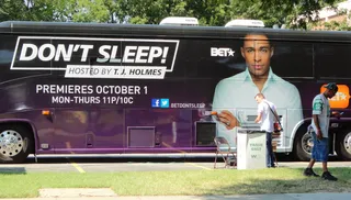 Virginia State University - The Don't Sleep! tour bus.  (Photo: BET)