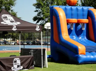 Virginia State University - Inflatable basketball game.  (Photo: BET)