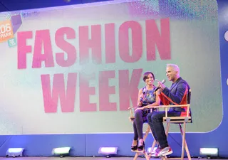 Fashion Forward - Jay Manuel and Angel Lenise present the Lane Bryant fashion show at 106 &amp; Park, September 10, 2012. (Photo: John Ricard / BET)