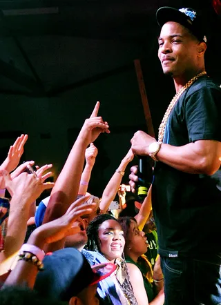 T.I. - Tip is nominated for Sweet 16: Best Featured Verse after giving his post-prison comeback a big boost via his brolic bars on Future's "Magic" remix.&nbsp;   (Photo: Chris McKay/WireImage)