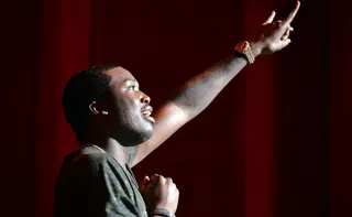 Hometown Glory - Long before he took on his moniker, Meek Mill, he was born Robert Rahmeek Williams and hailed from Philadelphia aka "The City of Brotherly Love."   (Photo: Vallery Jean/FilmMagic)