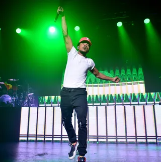 By Chance - Chance the Rapper&nbsp;brought the energy to the stage during the Magnificent Coloring World Tour at Fillmore Miami Beach at the Jackie Gleason Theater.&nbsp;(Photo: JLN Photography/WENN.com)