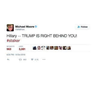 Michael Moore - (Photo: Michael Moore via Twitter)