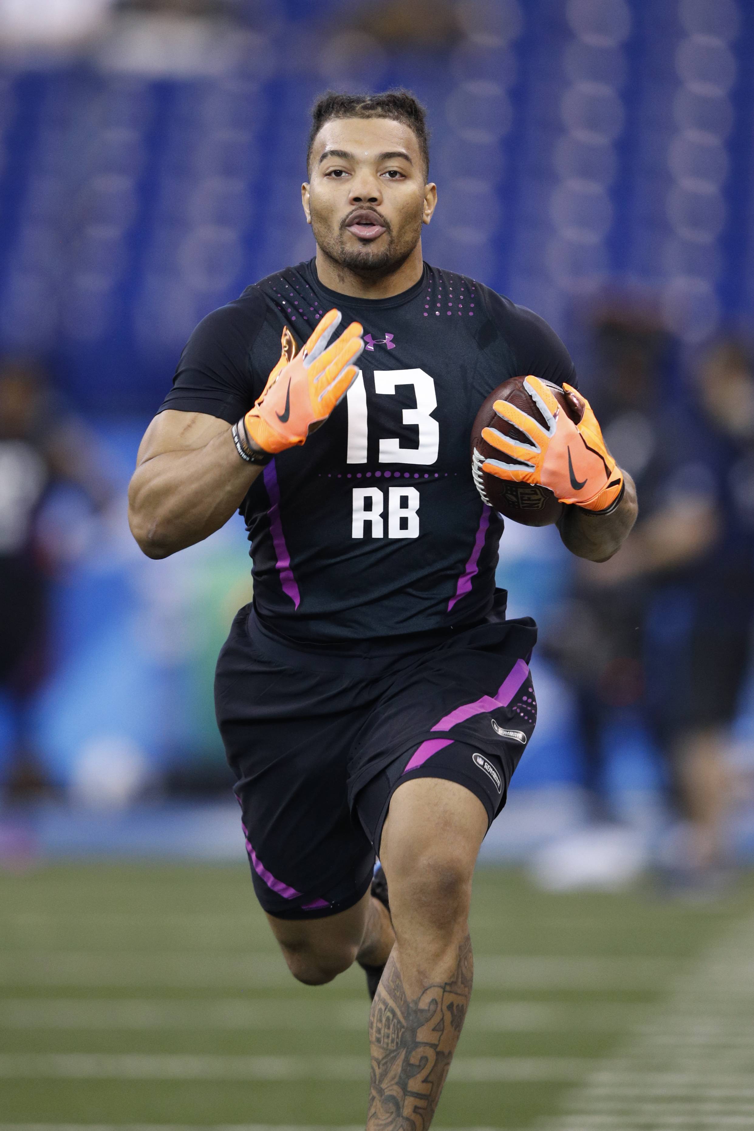 LSU's Derrius Guice asked if he likes men at combine