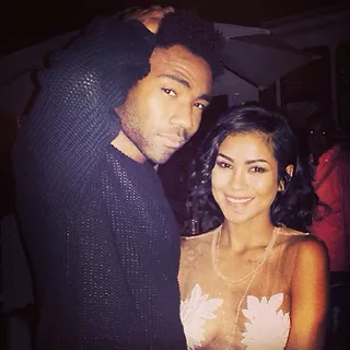 Jhené Aiko&nbsp;@jheneaiko - &quot;thank you meany weed !!&nbsp;@donaldglover&quot;Jhené&nbsp;Aiko surprised the hipsters at Coachella by taking the stage with her &quot;Bed Peace&quot; collaborator Childish Gambino. Drake (not pictured) also joined&nbsp;Jhené at the festival.(Photo: Jhene Aiko via Instagram)
