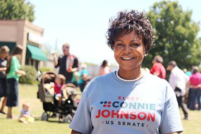 History in the Making? - Oklahoma state Sen. Connie Johnson won the Democratic primary runoff election on Aug. 26 and will face U.S. Rep. James Lankford in the race fill the U.S. Senate seat being vacated by Sen. Tom Coburn. (Photo: courtesy Connie Johnson for US Senate Campaign)