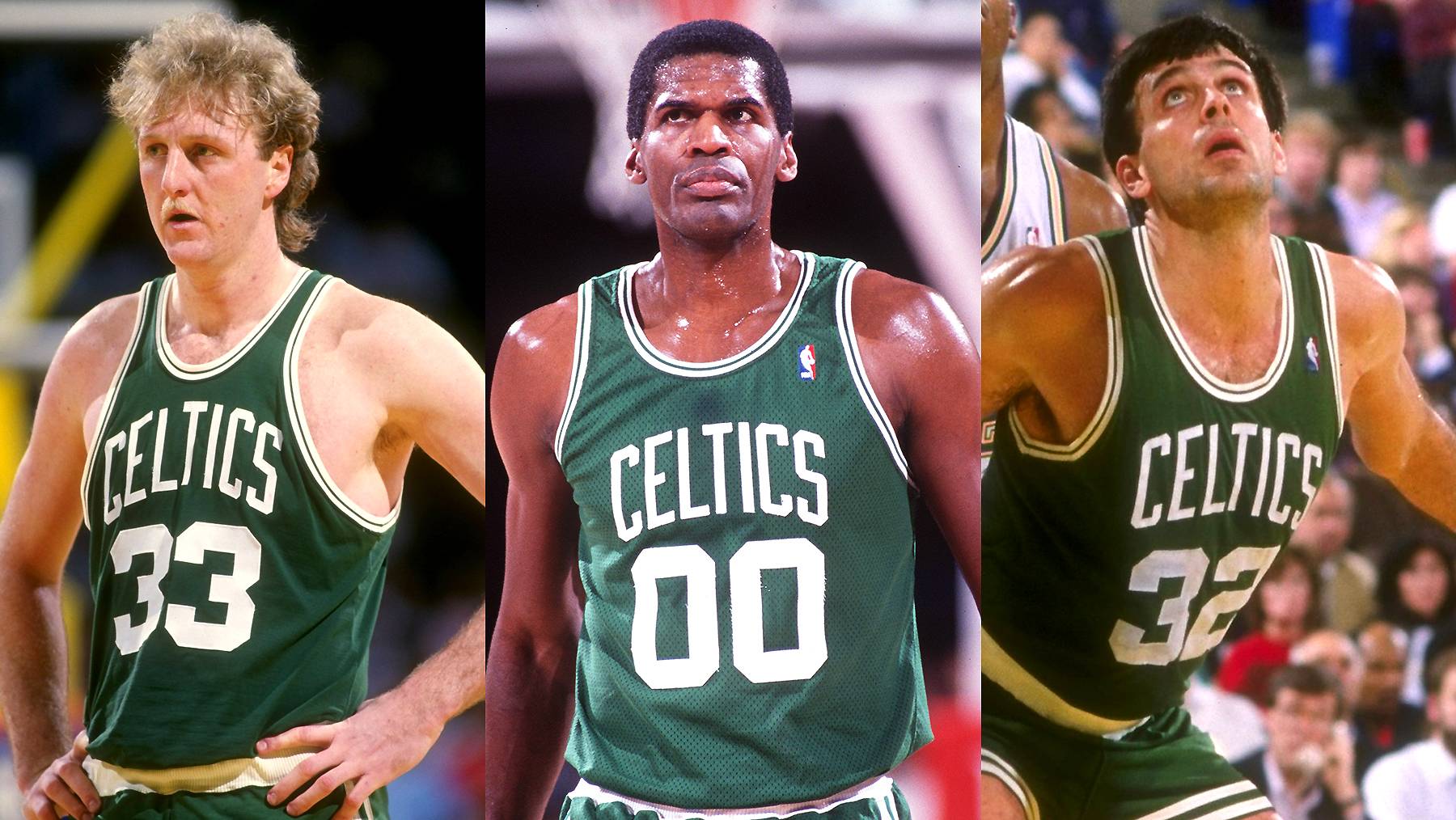 Boston Celtics Triple-Threat The Robert Parish and Larry Bird and