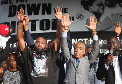 Different Strokes - &quot;It seems to me that when blacks kill whites, which is rare, it's swift justice. When whites kill blacks, it's rebellion, when it's black on black, there's a shrug of the shoulders,&quot;Jackson&nbsp;said, when asked if Ferguson's protesters were focused on the wrong issue. &quot;Guns in, drugs in, jobs out. Racial disparity and alienation and mistrust are very combustible formulas, factors.&quot;(Photo: Scott Olson/Getty Images)