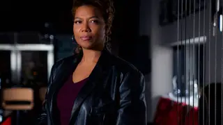 JERSEY CITY - NOVEMBER 13: "Pilot" -- Coverage of the CBS series THE EQUALIZER, scheduled to air on the CBS Television Network. Pictured: Queen Latifah as Robyn McCall. (Photo by Micheal Greenberg/CBS via Getty Images)
