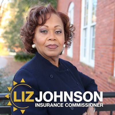 Liz Johnson for Insurance Commissioner (Georgia) - Liz Johnson, one of five Black women running for statewide office in Georgia, is seeking the office of insurance commissioner. The incumbent, Ralph Hudgens, holds a massive financial advantage, but Johnson hopes high voter turnout will increase her chances.   (Photo: Courtesy Elect Liz Johnson Campaign)