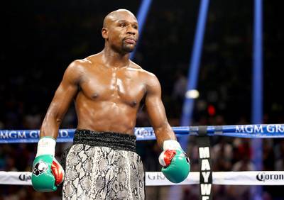 Floyd Mayweather Reportedly Wins $1.4 Million on Colts Bet - Floyd Mayweather reportedly bet $720,000 on the Indianapolis Colts defeating the Jacksonville Jaguars in Week 3 and took home a cool $1.4 million. “When you’re betting on Andrew, it’s never Luck,” the undefeated champion said on his Instagram account referring to Colts QB Andrew Luck. He also bet $220,000 on the Seattle Seahawks on Monday Night Football and won $420,000.&nbsp;(Photo: Al Bello/Getty Images)