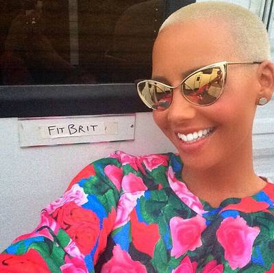 Amber Rose, @muvarosebud - Amber Rose is single, possibly ready to mingle, but of course looking as beautiful as ever on the set of Selfie.   (Photo: Amber Rose via Instagram)