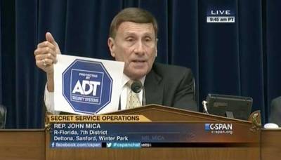 Have You Heard of ADT? - &quot;If someone opens a window, or if a window is broken at my house, I have an alarm,&quot; Rep. John Mica (R-Florida) said to Secret Service head Julia Pierson at an Oversight Committee hearing on White House security lapses. &quot;Have you ever heard of these guys? This is not very costly. You could subscribe.&quot;(Photo: C-Span)