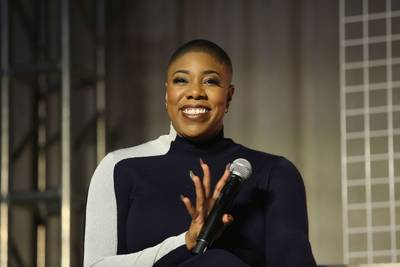 Symone Sanders - Political talking heads often spew the same rhetoric, but you can always count on straight dope when it comes to commentary from Symone Sanders. Recently named as part of the Biden-Harris White House communications team as the Chief Spokesperson for vice-president elect, Kamala Harris, Sanders first made a name for herself during the 2016 election as national press secretary for Bernie Sanders. A constant presence on CNN, she tried to tell the world what many already knew: how awful a Trump presidency would be for anyone not rich and white. Sanders is currently on the short list to become Biden’s press secretary, which would make her the first Black woman to hold the position. (Photo by JP Yim/Getty Images for Girlboss Rally NYC 2018)