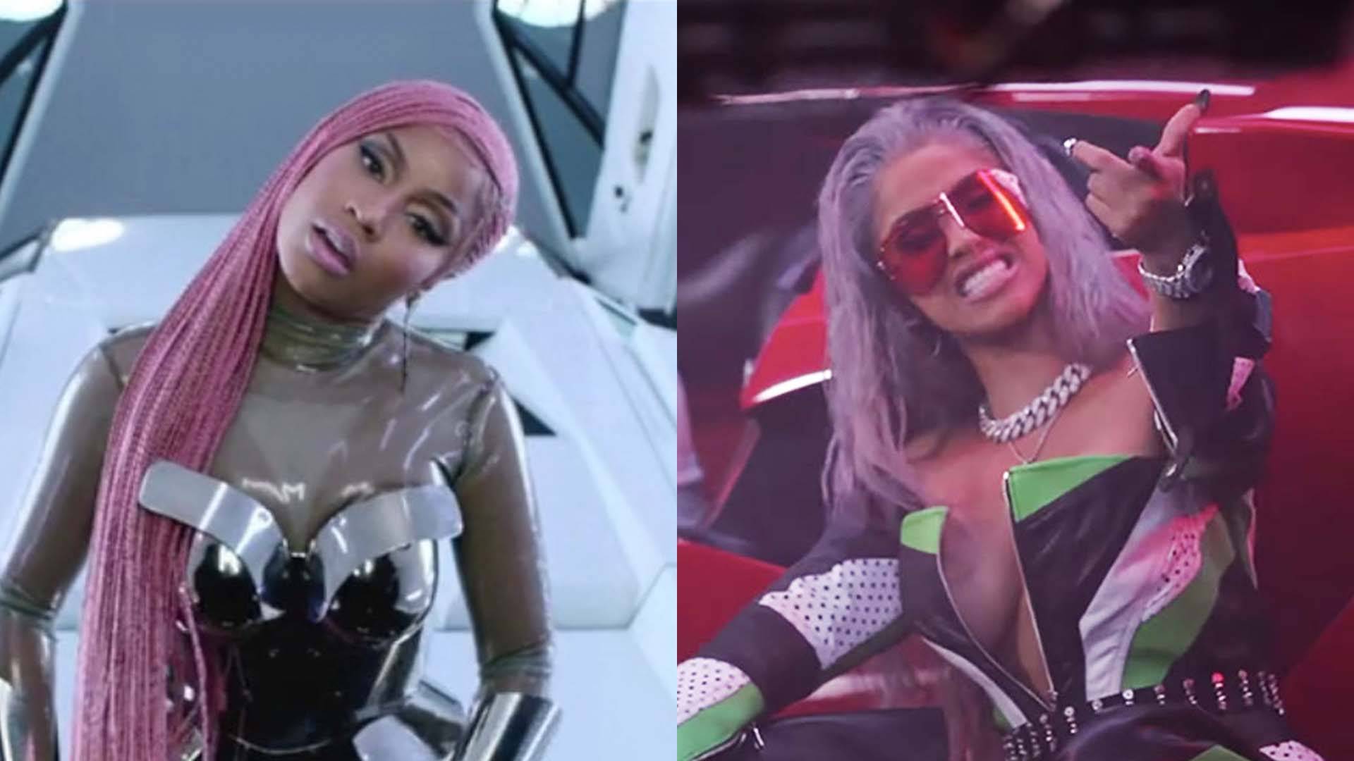 The Internet Is Crashing And Burning Over Nicki Minaj And Cardi B's ' Motorsport' Video | News | BET