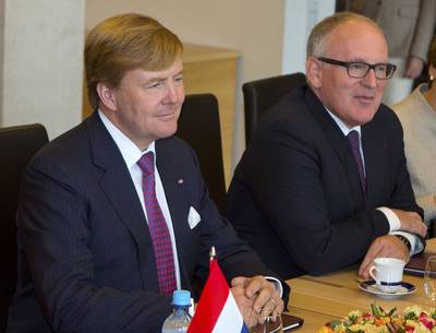 The Netherlands' Foreign Minister Frans Timmermans and King Willem-Alexander - (Photo: FGA/Landov)