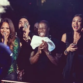 Kevin Hart @kevinhart4real - &quot;This is the face that THUGS make when they catch Beyonce's towel at her concert&quot; Kevin Hart had us rolling with this one! He caught Ms. Carter on tour with his lady this week. Christina Milian also showed out for Bey.(Photo: Kevin Hart via Instagram)